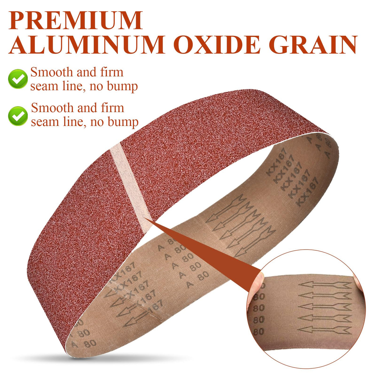 4x36 Inch Aluminum Oxide Sanding Belts and 6 Inch No-hole Sanding Discs B46380