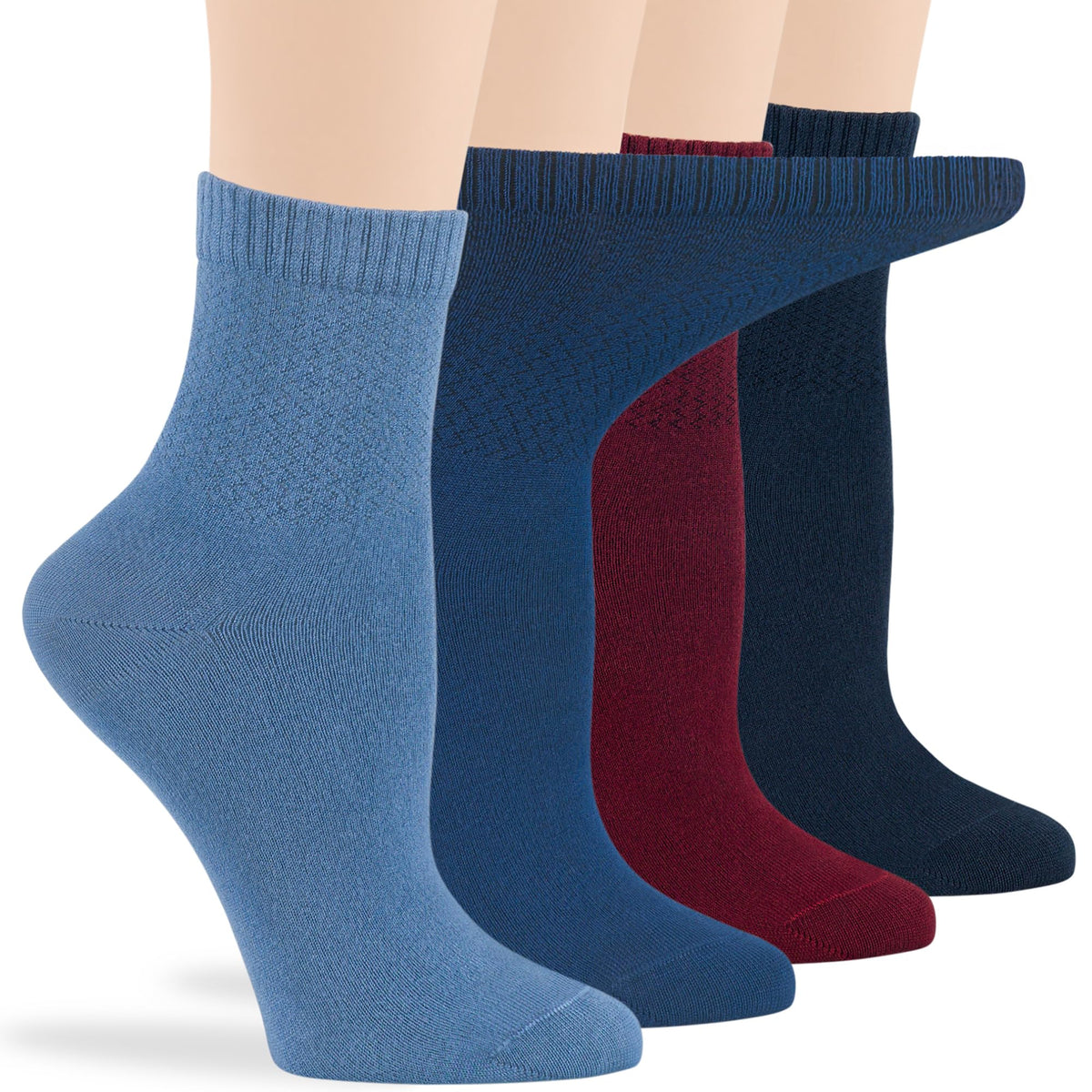 Viscose Bamboo Diabetic Socks 4 Pack J196