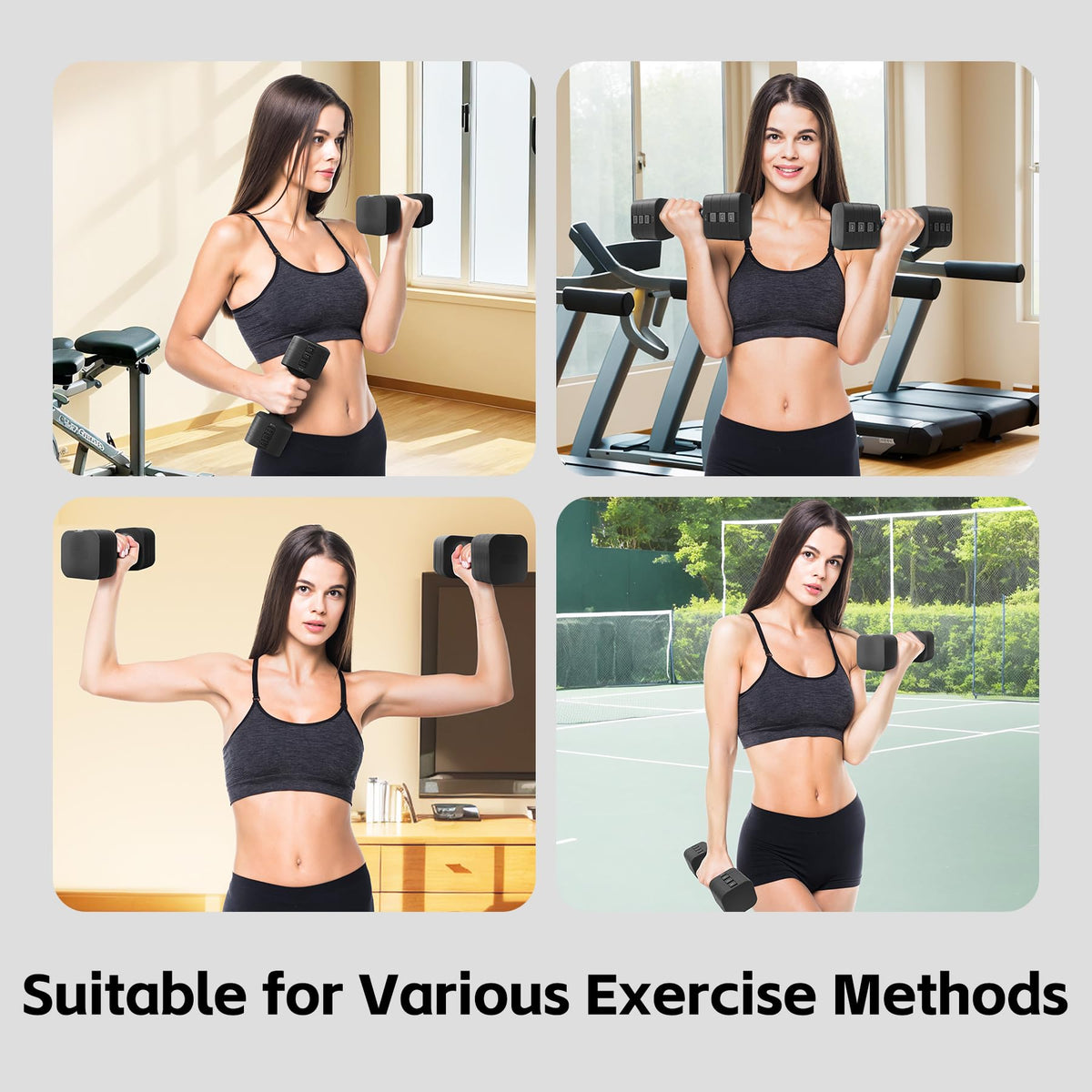 Adjustable Dumbbell Set of 2, 20 LB O709