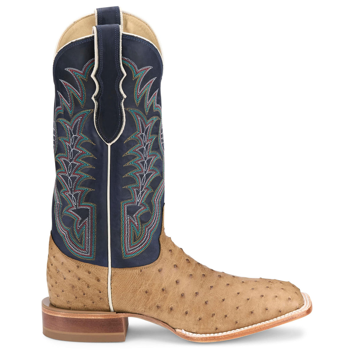 Tan Full Quill Ostrich Cowhide Boots G376708
