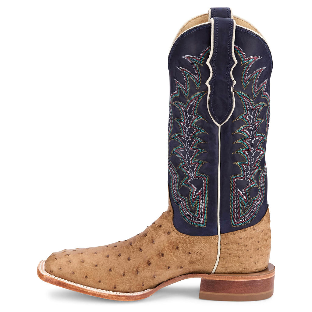 Tan Full Quill Ostrich Cowhide Boots G376708