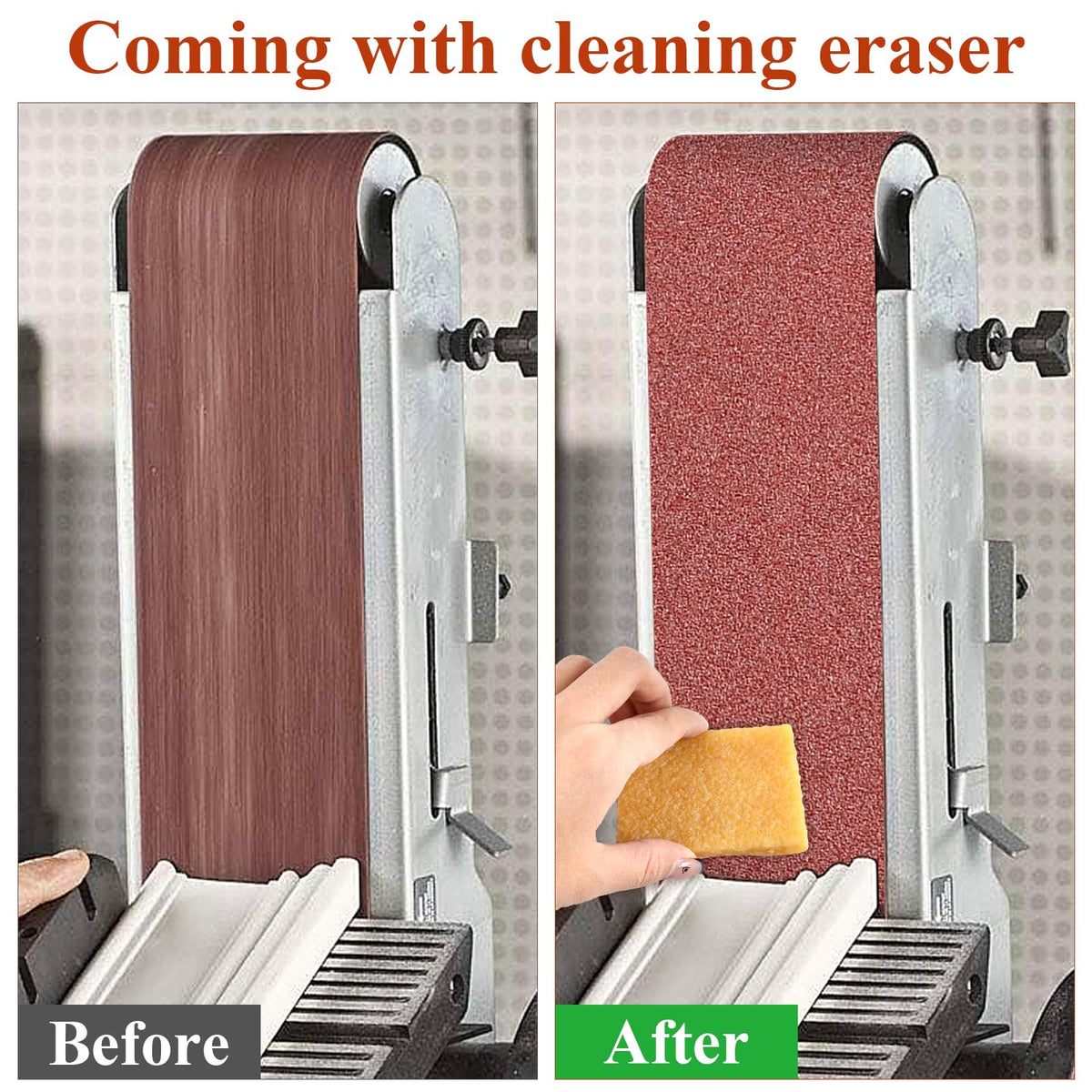 4x36 Inch Aluminum Oxide Sanding Belts and 6 Inch No-hole Sanding Discs B46380