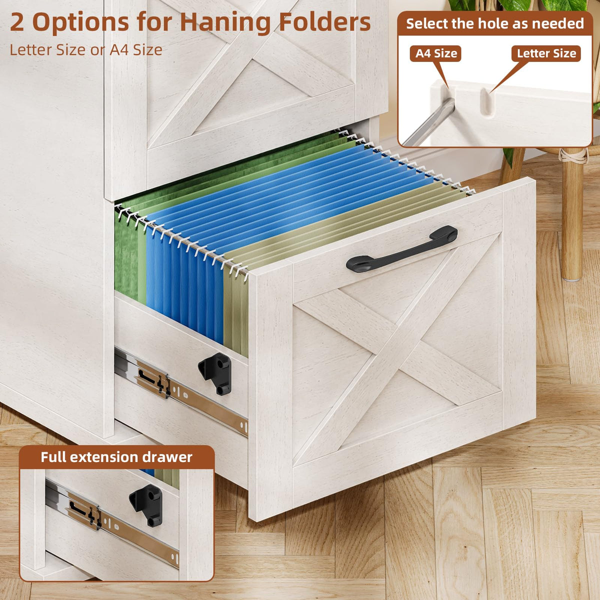 White 4 Drawer Filing Cabinet X4293