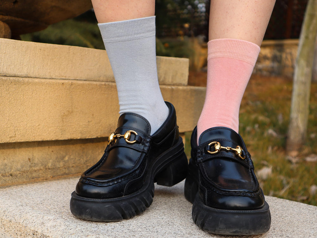 Viscose Bamboo Crew Socks 5 Pairs I716