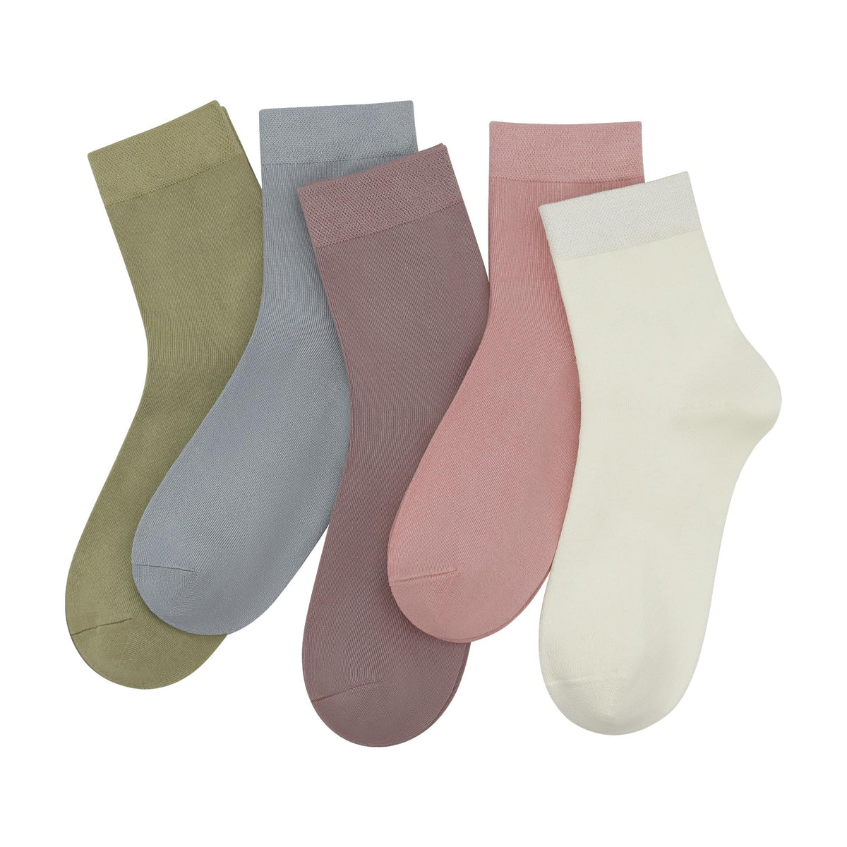 Viscose Bamboo Crew Socks 5 Pairs I716