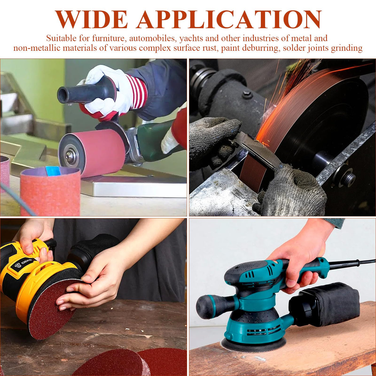 4x36 Inch Aluminum Oxide Sanding Belts and 6 Inch No-hole Sanding Discs B46380