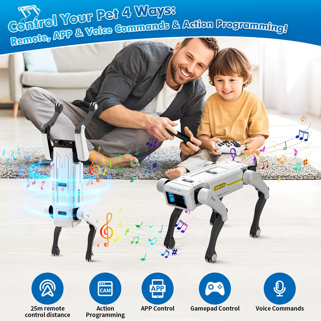 Interactive STEM Robot Dog with Voice Control S4515