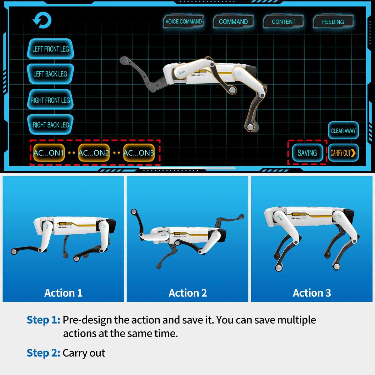 Interactive STEM Robot Dog with Voice Control S4515