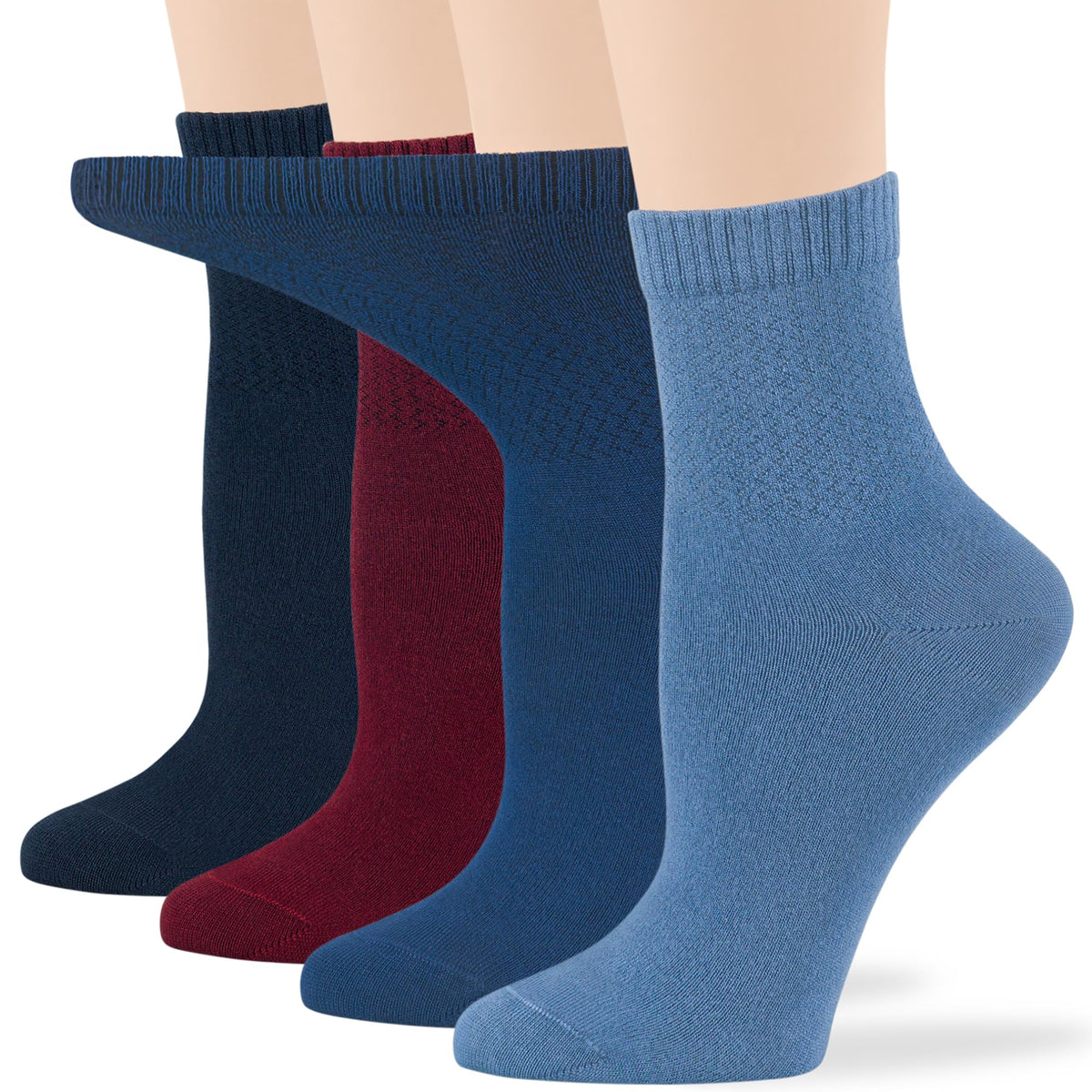 Viscose Bamboo Diabetic Socks 4 Pack J196