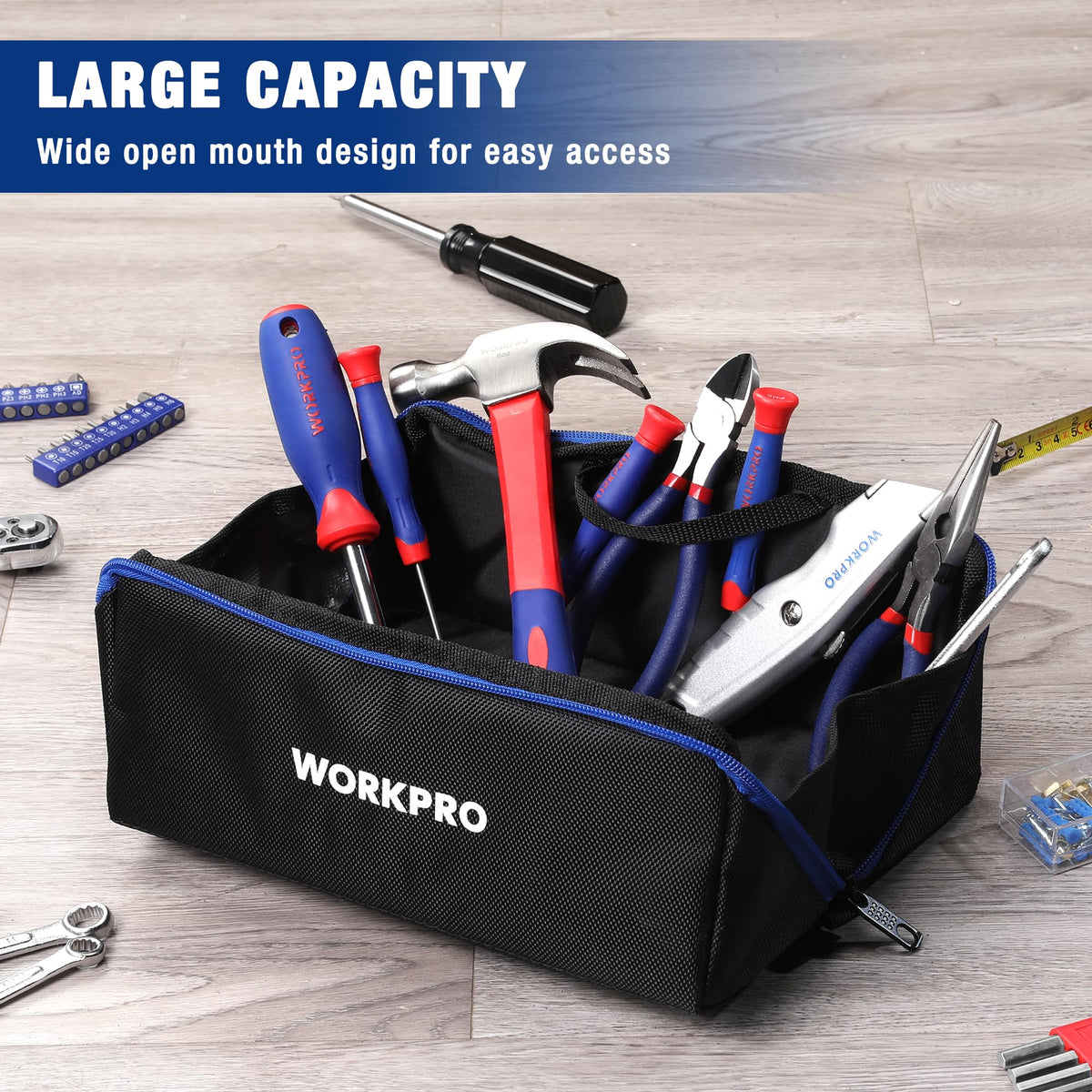 10" Zipper Tool Pouch, 3 Pack N4816