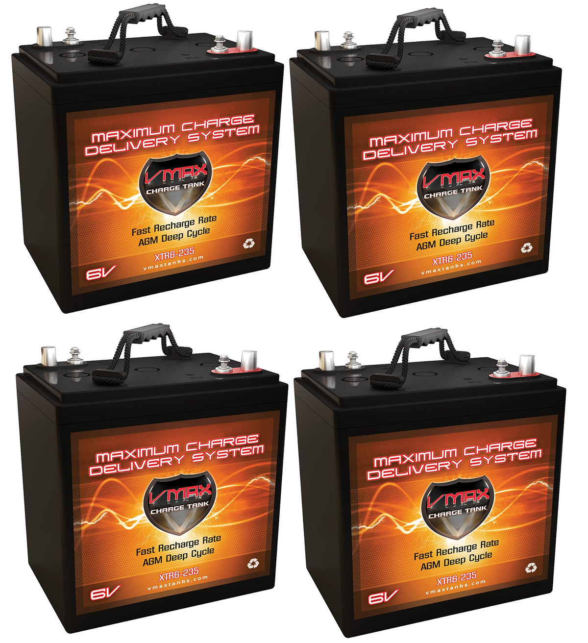 4 X 6V 235AH AGM Deep Cycle Batteries Q2913